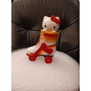 Hello Kitty Mini Roller Skate Bow Colorful Blue Sky Ceramic 8"